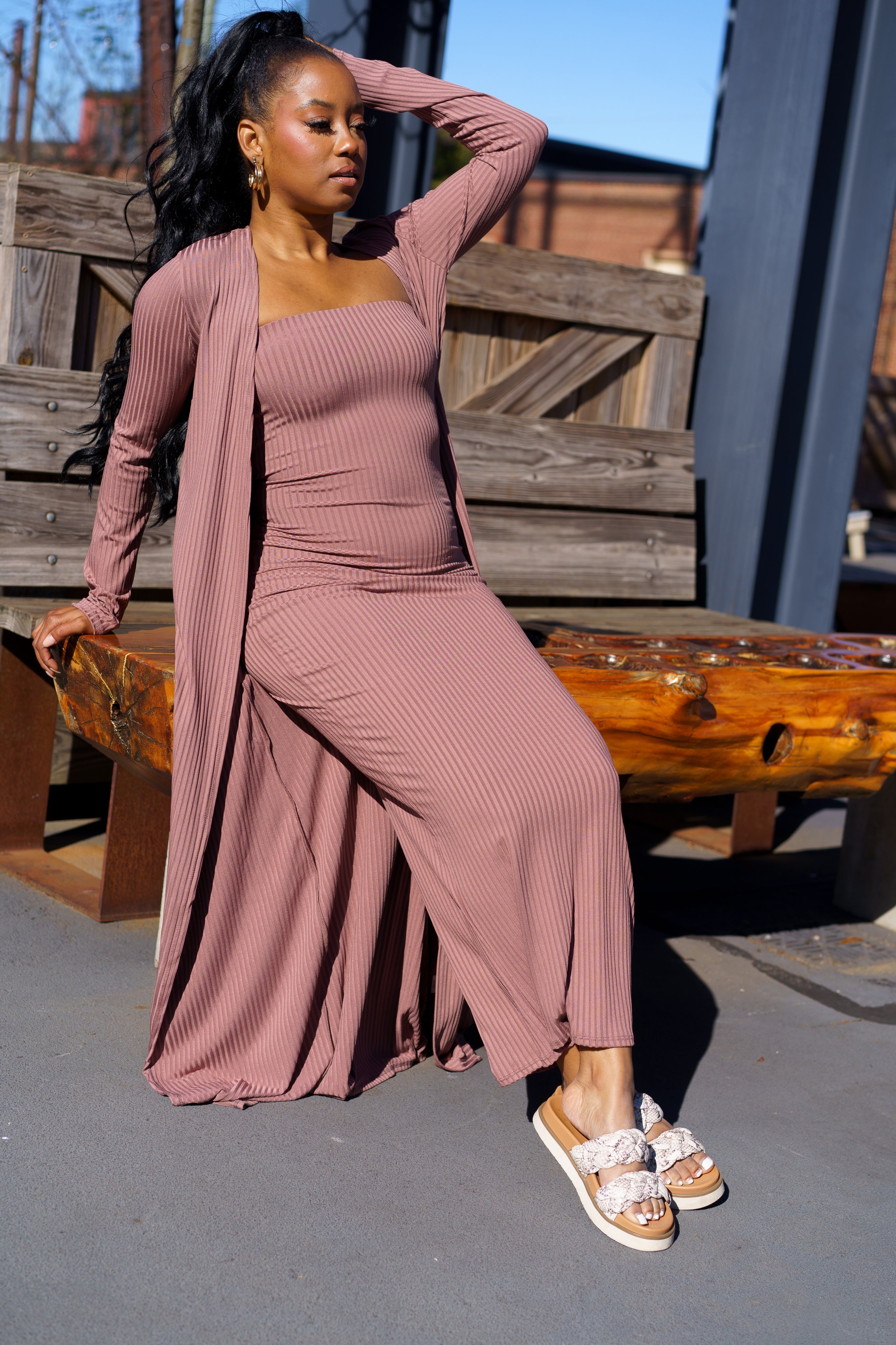 Mauve Maven Dress Set